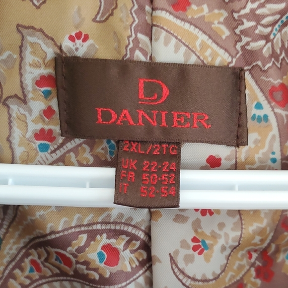 Danier Vintage Chestnut Brown Suede Blazer Country Feminine Jacket Sz 2XL - Picture 2 of 15